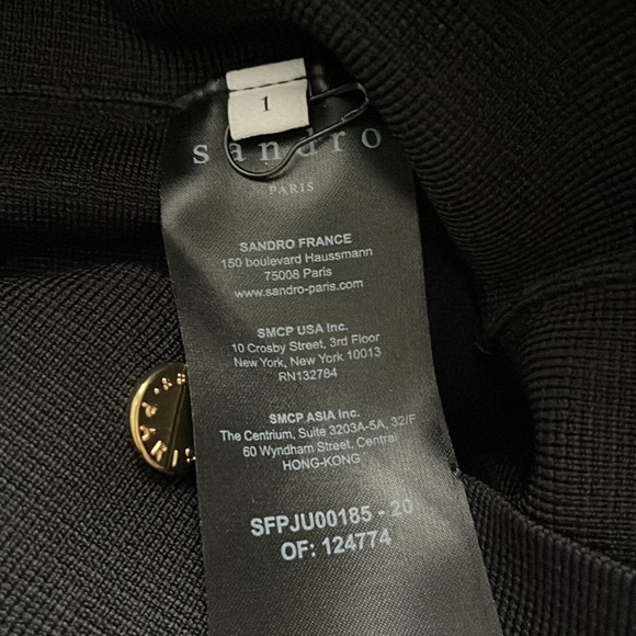 SANDRO PARIS “Tailory” black pencil form fitting midi skirt - Picture 10 of 10